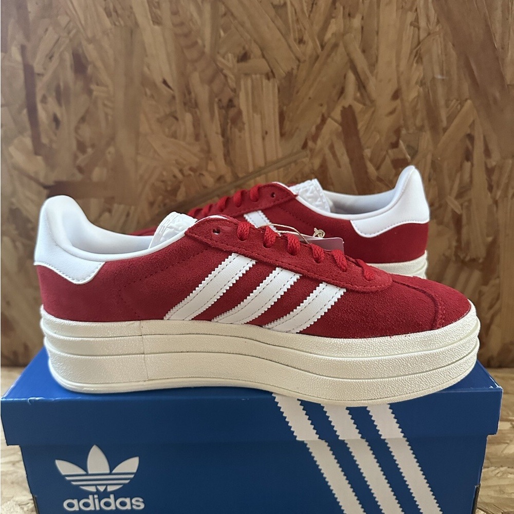 Adidas VL Court Bold Women's Red Sneakers - Picture 3 of 6